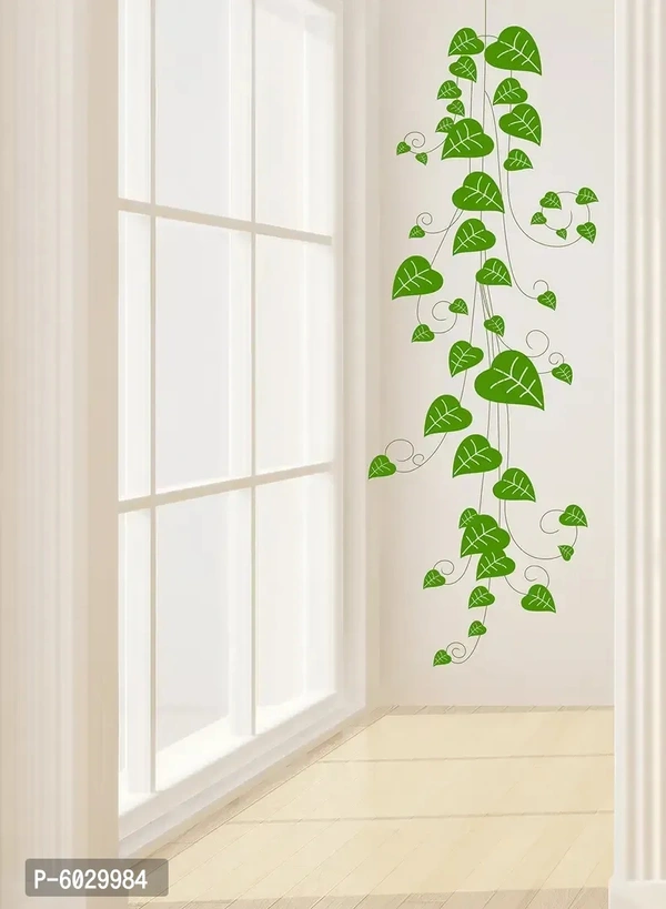 Attractive Beautiful Green Leaf Falling Wall Sticker