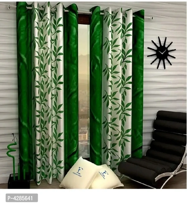 Beautiful Multicoloured Polyester Door Curtain (7 Feet)