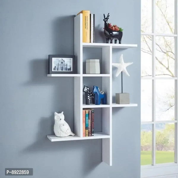 Classy Mdf Solid Wall Shelves for Home Office, Set of 3