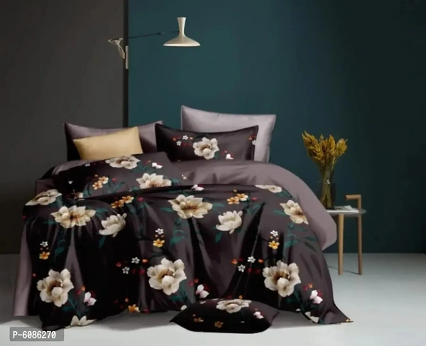 Comfortable Cotton Superfine Double Bedsheet Set with Two Pillow Cover
