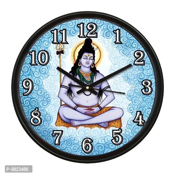 Decorative Wall Clock Home Living Analog 10 cm X 10 cm Wall Clock (Black, With Glass, Standard)