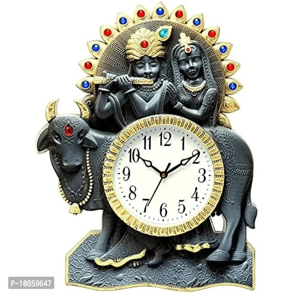 Harbour Analog Wall Clock – Large Decorative Clock for Home, Living Room & Bedroom (45.5 x 45.5 cm)