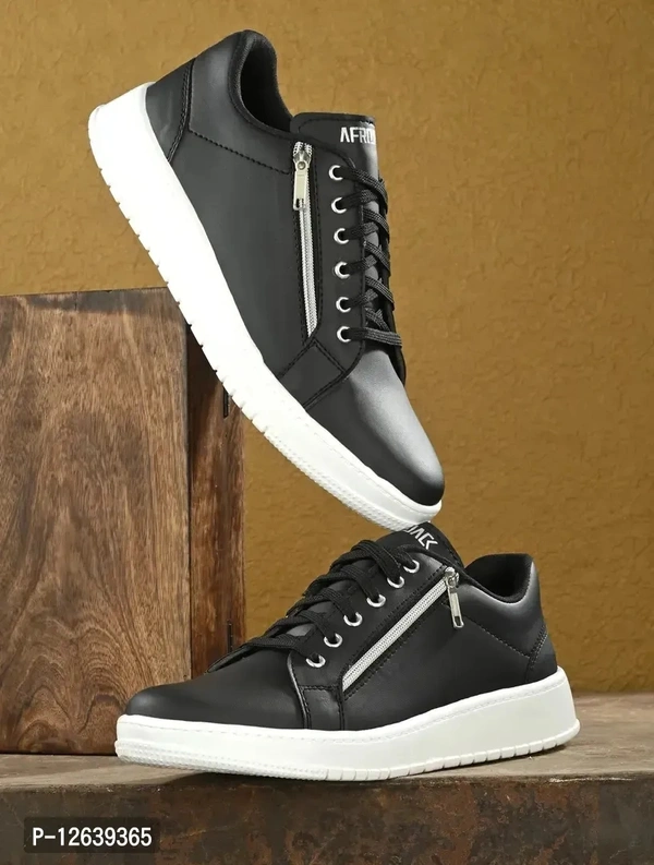 Men Black Colourblocked Sneakers