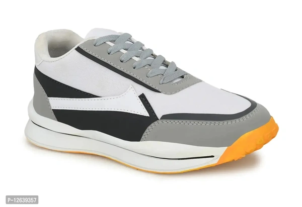 Men White Colourblocked Sneakers