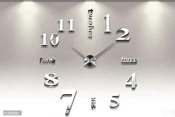 Multicoloured Analog Acrylic 3D Wall Clock