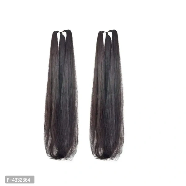 Set of 2, 24Inchs Black Hair Parandi for