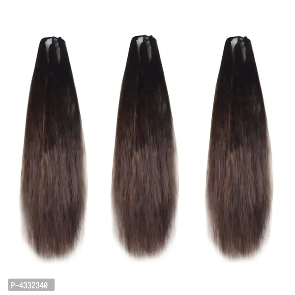 Set of 3, 24Inchs Brown Hair Parandi for