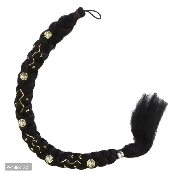 Special Braided Hair Parandi/Extension With Designs Of Stones