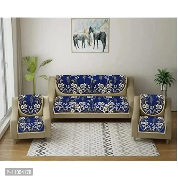 SPIEx-cell Excell Loomtex Velvet Sofa Cover Set | Leaf Patti Design |