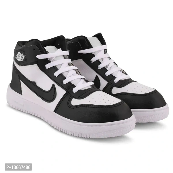 Stylish Black Canvas Solid Running Shoes For Men