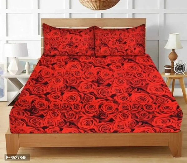 Traditional 3D Printed Cotton Double Bedsheet Set Multipack 1 with 2 P
