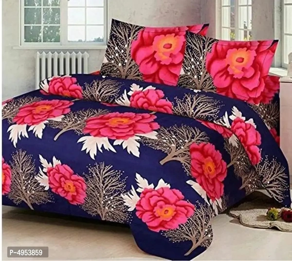Trendy Attractive Microfiber 1 Bedsheet Set + 2 PillowcoversLength: 90