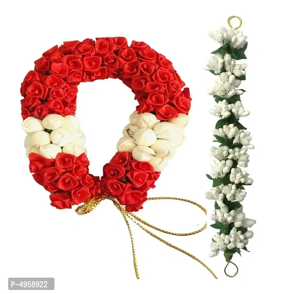 VinshBond Flower Hair Mogra Bun Gajra Mogra gajra