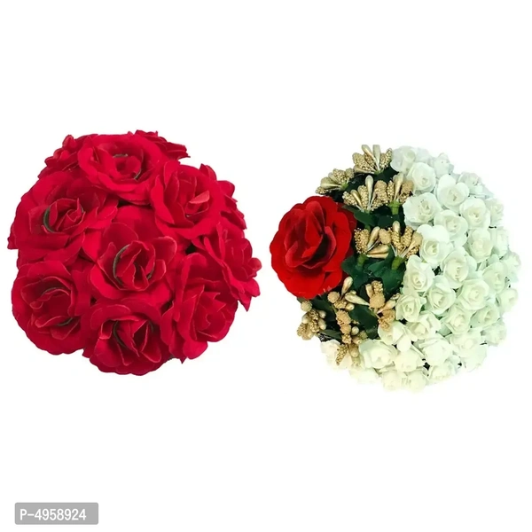 Vinshbond Full Bun Juda Maker Flower Gajra Hair