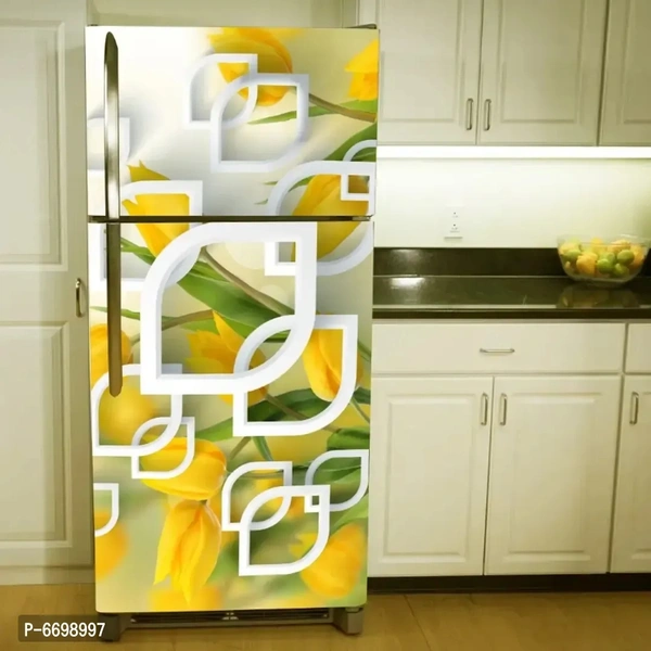 WallDaddy Self Adhesive Fridge Sticker | Decorative Wallpaper and Wall Sticker Extra Large (160x60)CM Fridge Sticker For Home and Kitchen Decoration