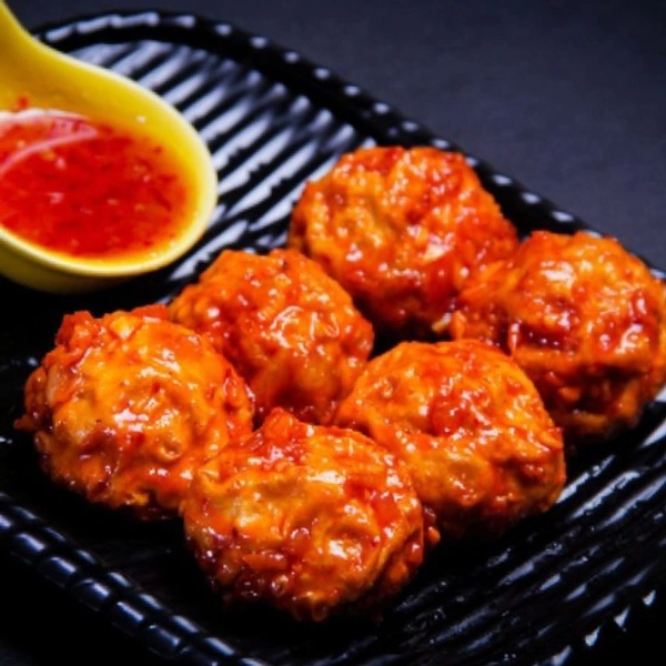 Veg Momo : Pan Fried With Soup