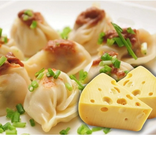 Cheese Chicken Momo With Soup  - Steam