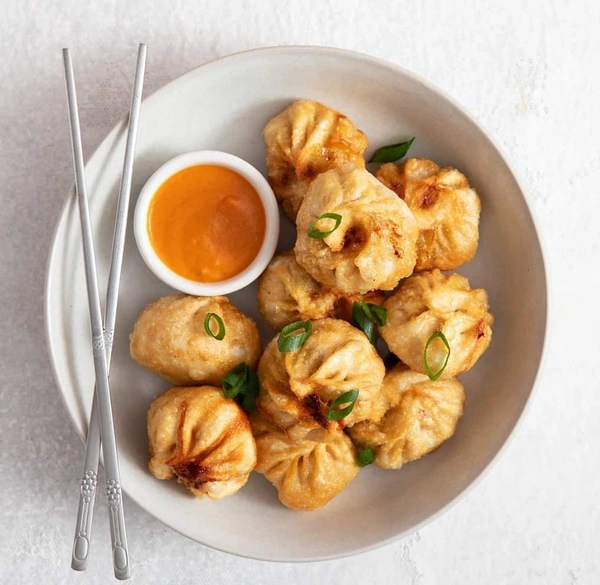 Veg Momo : Fried With Soup