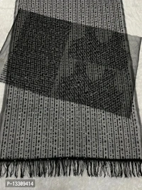 Nylon mono net Saree with 5 mm seqwance work and jalar with Blouse Pcs - Free Size