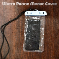 Mobile Waterproof Seal Cover For All Mobile - Web Orange, Free Size