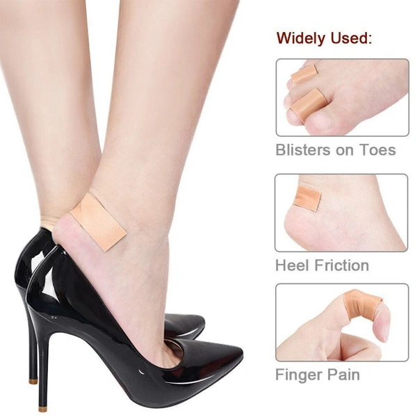 Anti-Wear Foam Cotton Heel Sticker Tape Patch Blister Plaster Waterproof First Aid Blister Pedicure Pad Foot Care Insole - Salomie, Free Size