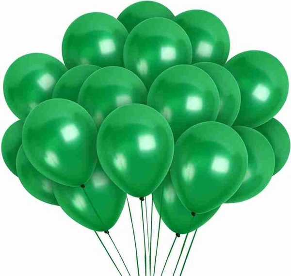 Green Metallic Balloon (50pcs) - Green