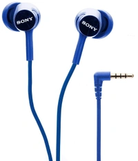 Sony MDR-EX150AP Wired In Ear Headphone with Mic (Blue) - Black