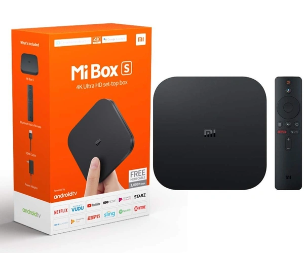 MI Ml Box 4K Android Version 9.0 with Google Assistant Remote 4K HDR Wi-Fi Bluetooth 4.2 8 GB (Black) - Black