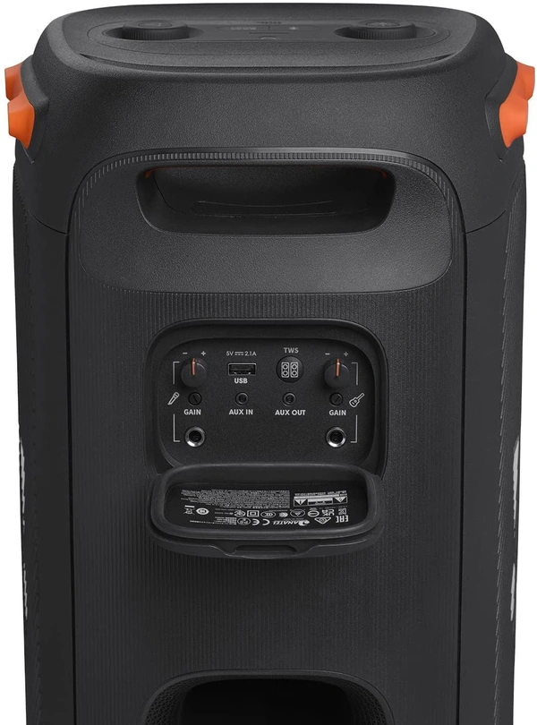 JBL Partybox 110 | Wireless Bluetooth Party Speaker | 160W Monstrous JBL Pro Sound | Dynamic Light Show | Upto 12Hrs Playtime | Built-in Powerbank | Guitar & Mic Support | JBL PartyBox App (Black)