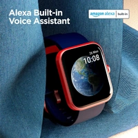 boAt Xtend Smart Watch with Alexa Built-in, 1.69” HD Display, Multiple Watch Faces, Stress Monitor, HR & SpO2 Monitoring, 14 Sports Modes, Sleep Monitor, 5 ATM & 7 Days Battery Life(Deep Blue)