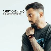 boAt Xtend Smart Watch with Alexa Built-in, 1.69” HD Display, Multiple Watch Faces, Stress Monitor, HR & SpO2 Monitoring, 14 Sports Modes, Sleep Monitor, 5 ATM & 7 Days Battery Life(Deep Blue)