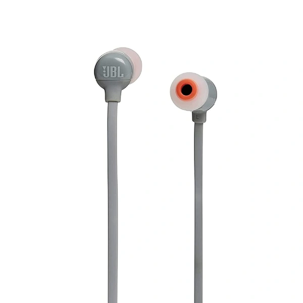 JBL T110BT by Harman Pure Bass in-Ear Wireless Headphone with Mic, Magnetic Cable and Quick Charging (Grey)