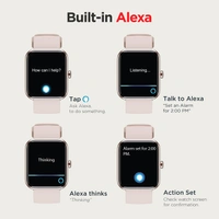 boAt Xtend Smartwatch with Alexa Built-in, 1.69” HD Display, Multiple Watch Faces, Stress Monitor, Heart & SpO2 Monitoring, 14 Sports Modes, Sleep Monitor, 5 ATM & 7 Days Battery(Sandy Cream)