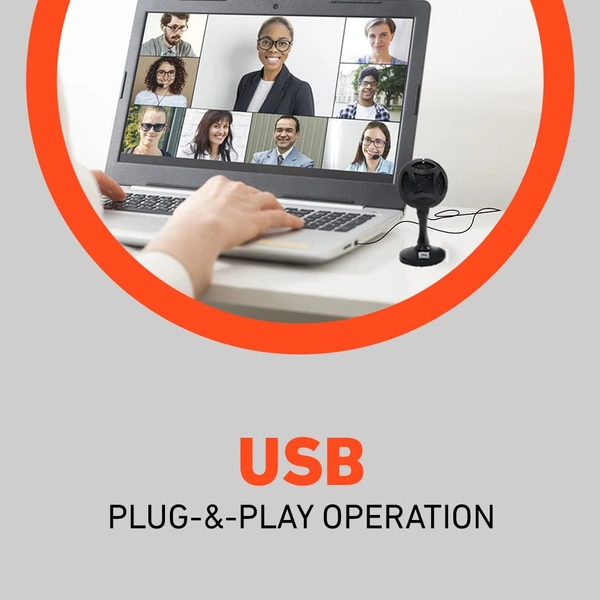 JBL Commercial CSUM06 Mini USB Unidirectional Microphone for Content Creation, Conference Calls, Presentations & Online Classes (Black)