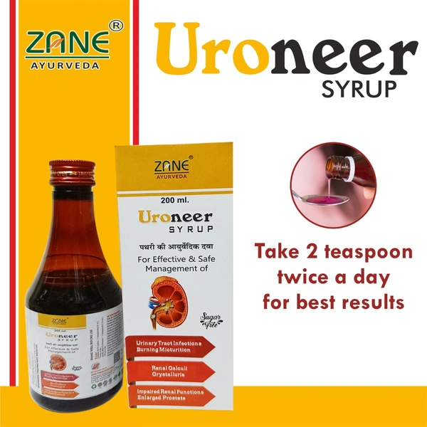 Uroneer syrup — Ayurvedic Powder for Dysuria, Burning Micturition & Kidney Stone Support | Natural UTI & Renal Care Churna