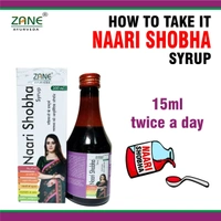 ZANE AYURVEDA Zane Ayurveda Naari Shobha Syrup: A Comprehensive Ayurvedic Tonic for Women's Wellness - 200ML