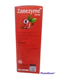 Zanezyme Syrup – Herbal Digestive Enzyme with Vitamin B-Complex (Litchi Flavour)