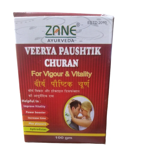 ZANE AYURVEDA Zane Ayurveda Veerya Poustik Churan — Ayurvedic Vitality & Virility Support Powder