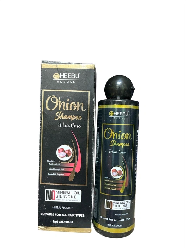 Cheebu Herbal Cosmetics Cheebu Herbal Onion Hair Shampoo – Advanced Hair Fall Control & Growth Formula