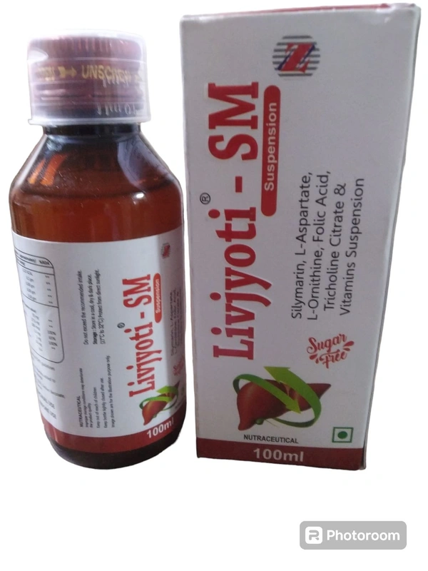 Livjyoti SM Syrup — Silymarin + L-Ornithine/L-Aspartate Liver Support Syrup (Herbal + Multivitamin Hepato-Tonic)
