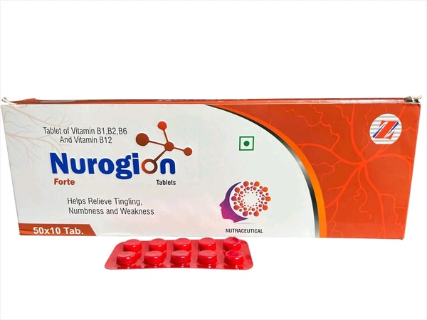 Zane Pharmaceuticals Nurogion Forte Tablet – B-Complex Nerve Strength & Energy Support