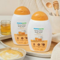 Mamaearth Honey Malai Body Wash with Honey & Malai for Nourishing Glow - 300 ml | Gently Cleanses | Replenishes Moisture