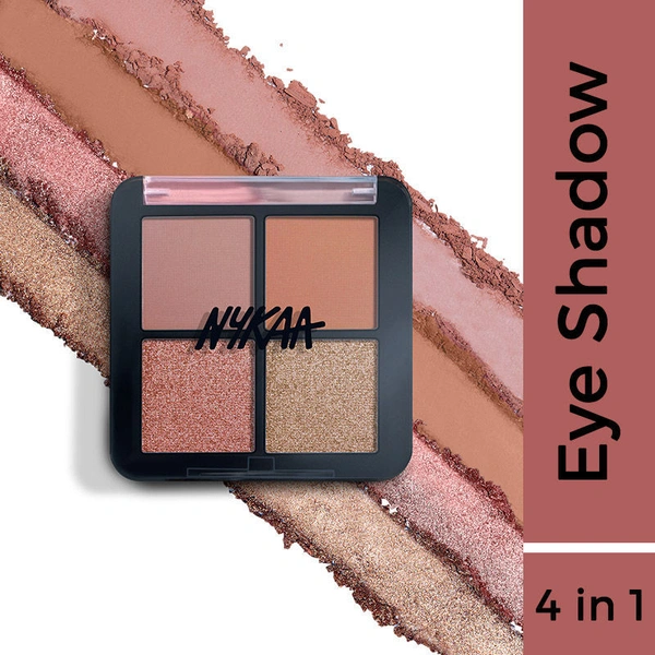Nykaa Cosmetics Eyes On Me 4 in 1 Quad Eyeshadow Palette - Sunset Stroll(5gm)