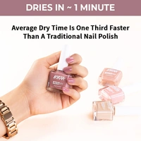 Nykaa Insta Dry Fast Drying Nail Enamel Polish Rose Room 345 - Dusty Pink(9ml)