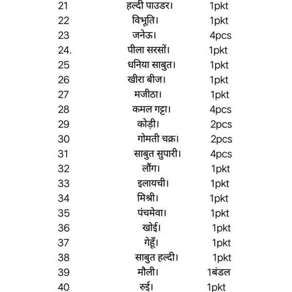 दीपावली पूजन सामग्री संग्रह- (लक्ष्मी पूजन)