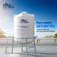 AQUATECH Aquatech Pristine 1000 Ltr 4 Layer Self Cleaning Water Tank With 6 Feet MS Stand