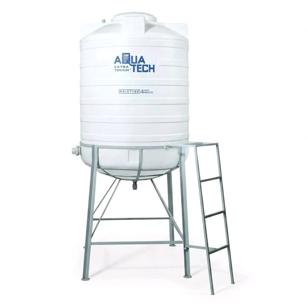 AQUATECH Aquatech Pristine 1500 Ltr 4 Layer Self Cleaning Water Tank With 4 Feet MS Stand