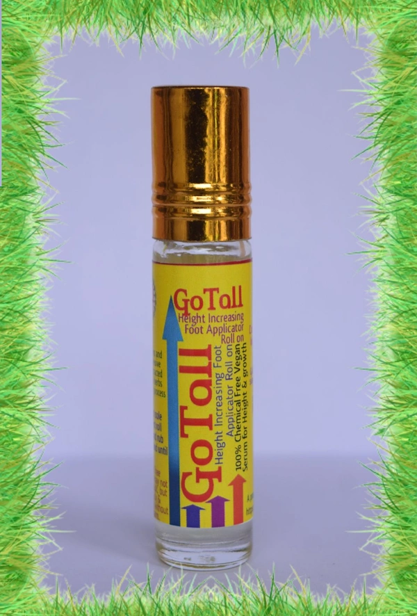DLS GoTall: Chemical Free Curated Vegan Height Increasing Foot Applicator Roll On - 8 ML, N