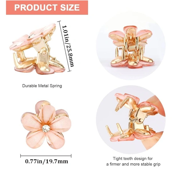 Sisterhood Mini Cute Pearl Claw Flower C3007 - Peach