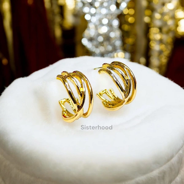 Stainless Steel Gold Plated Earring3
